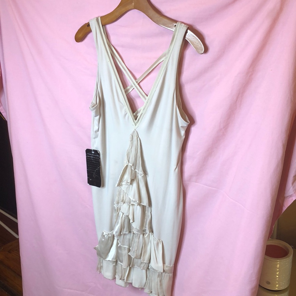Bebe off white dress